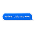 Race text Sticker