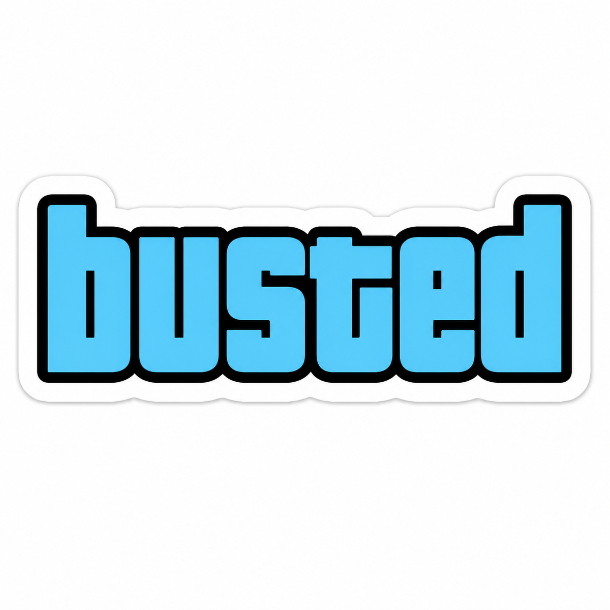 Busted Sticker