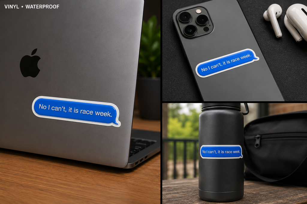 Race text Sticker